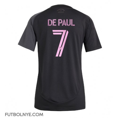 Camiseta Inter Miami Rodrigo De Paul #7 Visitante Equipación para mujer 2025-26 manga corta